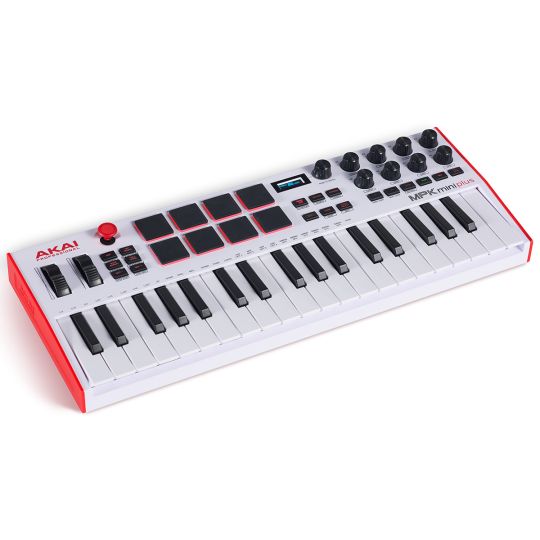 AKAI MPK MINI PLUS CONTROLLER KEYBOARD WHITE