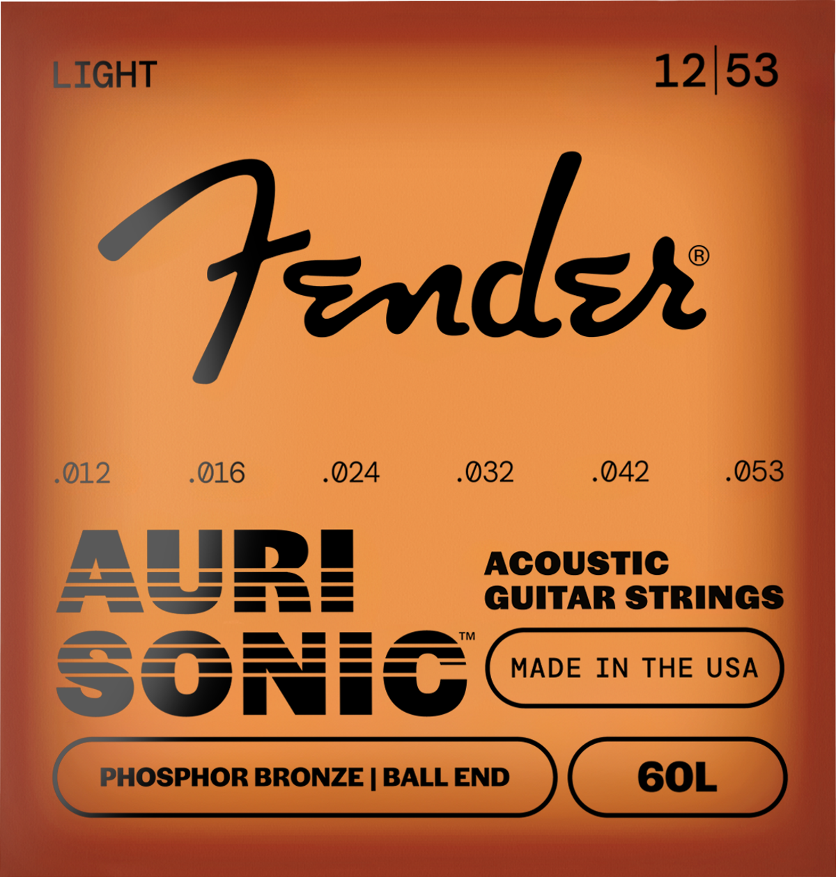 FENDER AURISONIC 60 PHOSPHOR BRONZE ACOUSTIC GUITAR STRINGS