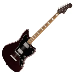 SQUIER PARANORMAL BARITONE JAZZMASTER HH ELECTRIC GUITAR, OXBLOOD