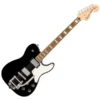 SQUIER PARANORMAL TROUBLEMAKER TELECASTER DELUXE BIGSBY ELECTRIC GUITAR BLACK
