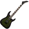 JACKSON JS SERIES DINKY ARCH TOP JS32Q DKA HT ELECTRIC GUITAR, TRANSPARENT GREEN BURST