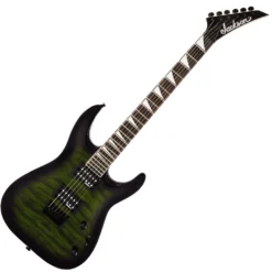 JACKSON JS SERIES DINKY ARCH TOP JS32Q DKA HT ELECTRIC GUITAR, TRANSPARENT GREEN BURST