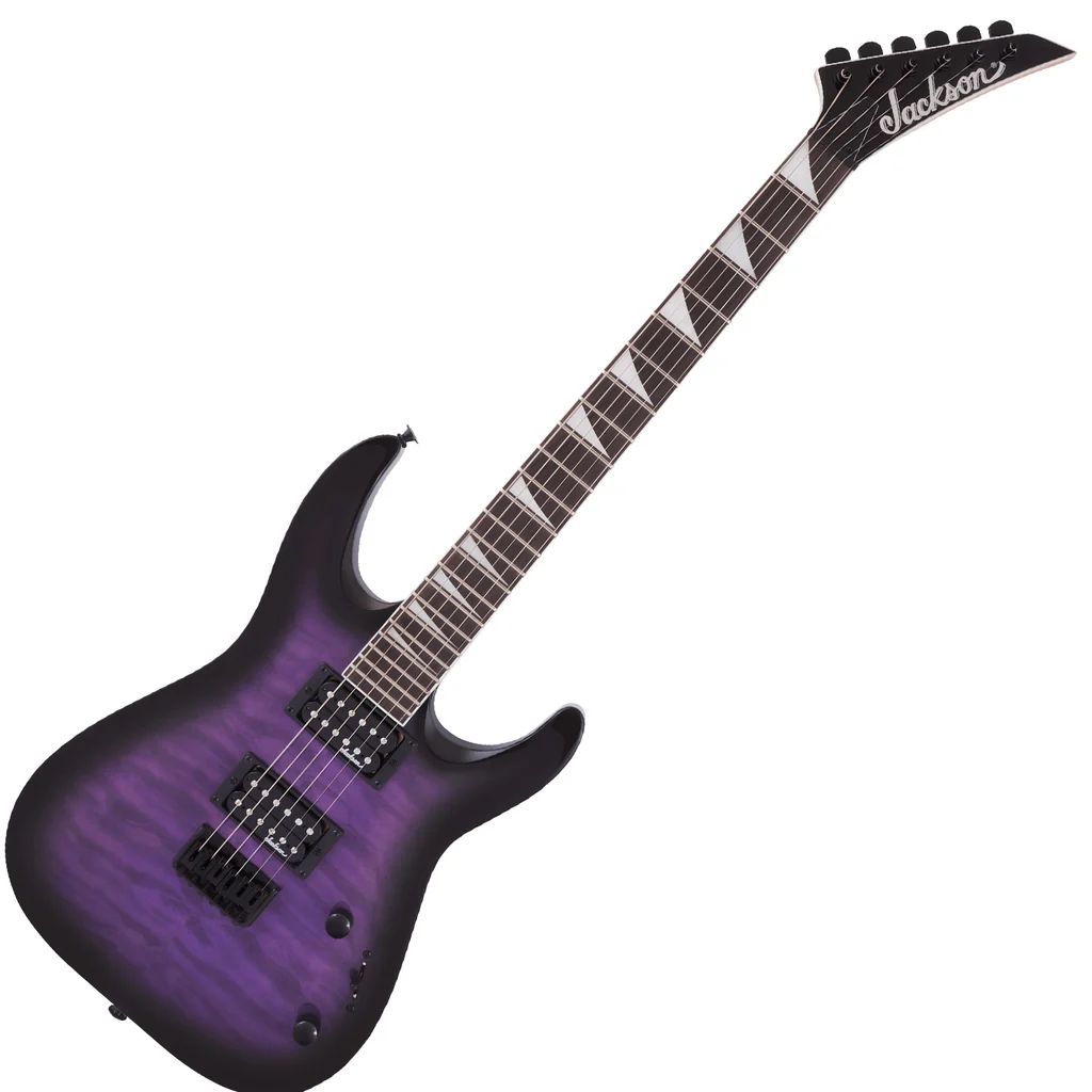 JACKSON JS SERIES DINKY ARCH TOP JS32Q DKA HT ELECTRIC GUITAR, TRANSPARENT PURPLE BURST