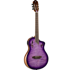 ORTEGA TOURPLAYER NYLON STRING GUITAR - FLAMED MAPLE PURPLE